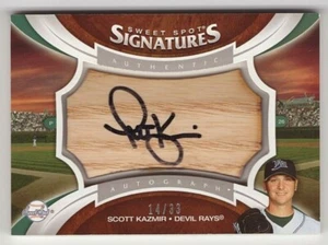 Scott Kazmir Tampa Bay Devil Rays 2006 UD Sweet Spot Update  Auto Card 14/33 - Picture 1 of 2