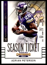 2015 Panini Contenders Adrian Peterson Minnesota Vikings #100