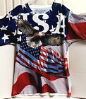 American Summer Clothing Co The Flag Eagle T-SHIRT homme unisexe poly taille XXL