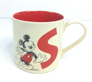 Mickey Mouse Walt Disney Parks Initial “S” Monogram Mug Cup Collectable Gift - Picture 1 of 6