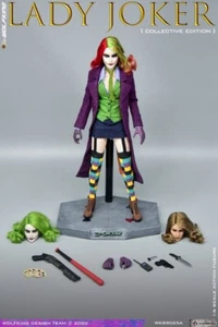 WOLFKING 1/6 WK89025A Lady Joker 12" figura de acción femenina juego de 3 piezas de juguete esculpido con cabeza - Imagen 1 de 23