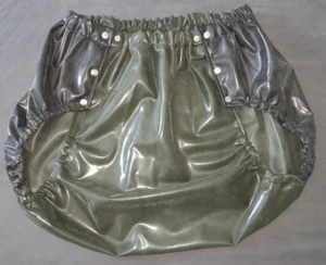 Pantalone svedese, modello OLAF, lattice 0,4 mm nero/oliva, taglia XL - Foto 1 di 1