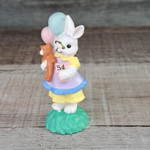 Cottontail Lane Easter Village Bunny Figurine Carnival Fair Balloons Party - Picture 1 of 5