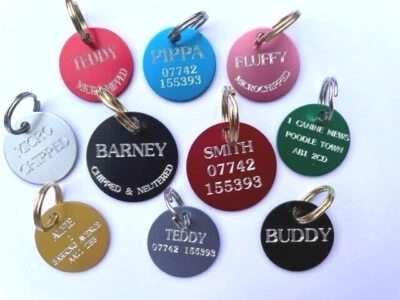 PET ID/TAGS LIGHTWEIGHT AND DURABLE HIGH QUALITY ANODISED ALUMINIUM - Image 1 of 3