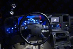 03-06 GM BLUE WHOLE TRUCK LED UPGRADE KIT SILVERADO SUBURBAN SIERRA ESCALADE GMC - Picture 1 of 24