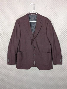 Peter Millar Wolle hyperleicht Blazer Sport Mantel Herren 42R weinrot ungefüttert hinten $ 695 - Bild 1 von 16