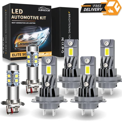 For Hyundai Sonata Sedan 1999 2000 2001 LED Headlight Hi/Lo Beam & Fog Light Kit - Image 1 of 4
