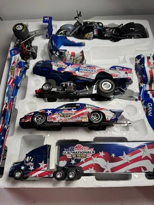 Racing Champions Mac Tools U.S. Nationals NHRA Bike Dragster Funny Car Set Lot - Image 1 of 4