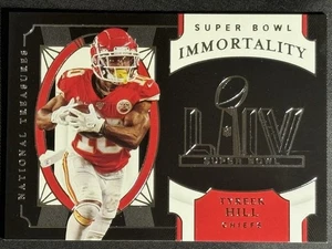 2020 National Treasures Super Bowl Immortality SSP Tyreek Hill SB-38 Chiefs - Picture 1 of 6