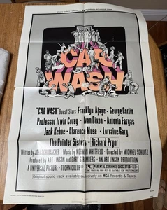 1976 CAR WASH Blaxploitation Original 27x41 One Sheet Movie Poster Carlin Pryor - Picture 1 of 17