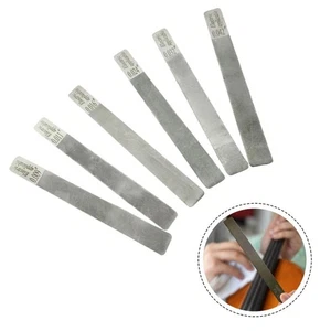 6Pcs Guitar Nut Files for Luthier Repair Stainless Steel Fret Crowning Tool Set - Picture 1 of 17