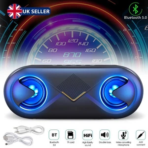 High Bass Ultra Loud Bluetooth 5.0 Speakers Portable Wireless Speaker Outdoor - Picture 1 of 21