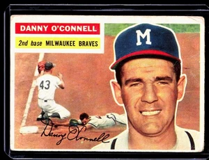 1956 Topps Danny O'Connell Milwaukee Braves #272 @ SET BREAK - Picture 1 of 2