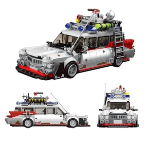 636 Pcs Ghostbusters Ectomobile (Ecto-1) Cadillac DIY Lego Scale Model - Picture 1 of 1
