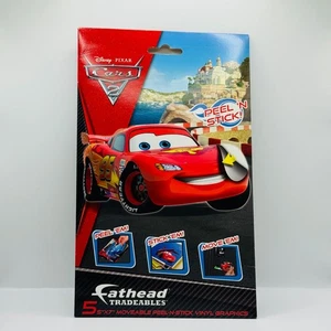 Disney Pixar Cars - CARS 2 FATHEAD Tradeables STICKERS - 1:55 Diecast - Picture 1 of 2