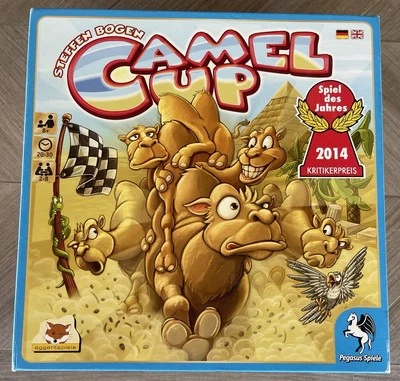 Camel Up Cup Board Game 100% Complete Pegasus Games Stephen Bogen EUC - Image 1 of 4