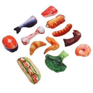 5 Food Shape Pet Toy Lifelike Squeaky Dog Chew Toy For Small Dogs - Bild 1 von 22