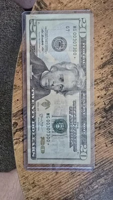 2013 $20 DOLLAR STAR NOTE MG00307300* consecutive zeros  LOW PRINT RUN - Image 1 of 4