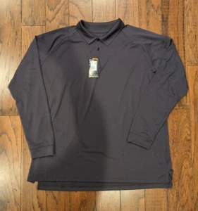 NEW 5.11 TACTICAL MENS PERFORMANCE LONG SLEEVE POLO 72049T Charcoal 3XL TALL - Picture 1 of 5