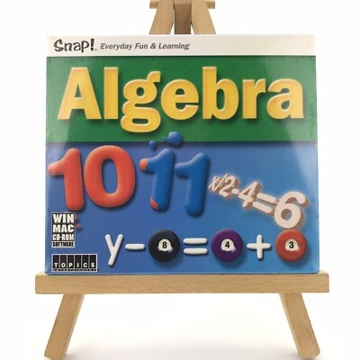 SEALED Snap Algebra Ages 11-15 Dual Platform Mac PC CD ROM Mathamatics 2003 - Image 1 of 4