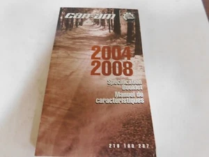 Can-Am / Bombardier - 2004 - 2008 Specification Booklet Qty 1 - 219100287 $15.26 - Bild 1 von 4