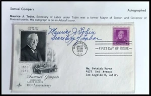 US MAURICE J TOBIN US SECRETARY OF LABOR SIGNED COVER , XF - Picture 1 of 1