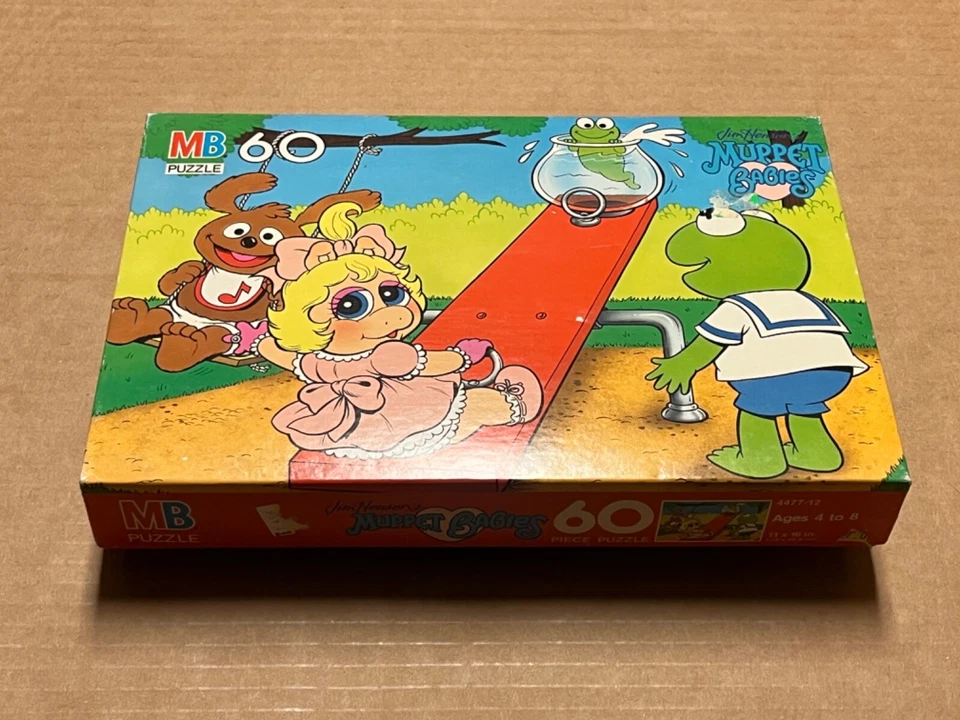 Vintage Muppet Babies 60 PC Jigsaw Puzzle 1989 Milton Bradley MB Jim Henson