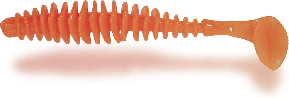 Magic Trout T-Worm Paddler Käse 1,5g 5,5cm neon orange - Bild 1 von 1