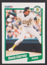 Dennis Eckersley 1990 Fleer Baseball Card #6 (NM)