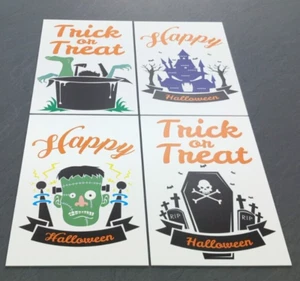 Letrero de Halloween, decoración divertida aterradora, letrero de truco o trato A4 - Imagen 1 de 10