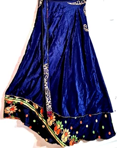 Incredible-art Vintage Silk Sari Magic Wrap Skirt Reversible Double Layer skirt - Picture 1 of 6
