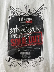 SILVERSUN PICKUPS 2007 Sold Out Neumos Concert Poster T-Shirt M  Med Super Rare - Picture 1 of 7
