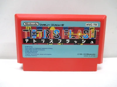 NES -- TETRIS FLASH -- popular puzzle. Famicom, JAPAN Game. 13612 - Image 1 of 4