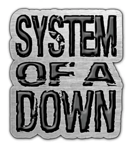 SYSTEM OF A DOWN METALL PIN # 3 LOGO TOXICITY ANSTECKER BADGE BUTTON 3,5x3cm