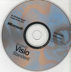 ITHistory (2002) IBM PC Software: MICROSOFT VISIO STANDARD 30 Day Trial CD OF3 - Picture 1 of 1