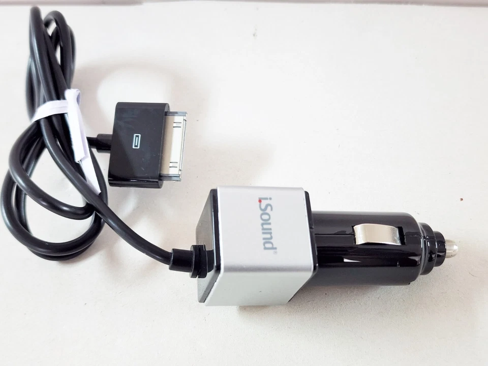 Cargador de coche I.Sound Pro para iPod, iPhone y iPad NUEVO (modelos antiguos de Apple) Foto 1 de 3