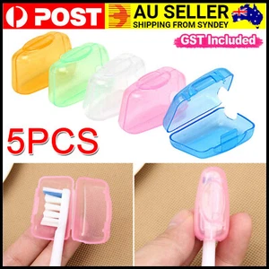 5PCs Travel Toothbrush Head Cover Cap Case Outdoor Brush Cleaner Protector - Picture 1 of 11