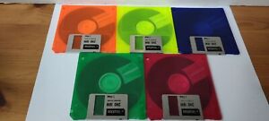 Translucent & Solid Floppy Disk 3.5 Inch 1.44 MB - Various Colours - Untested