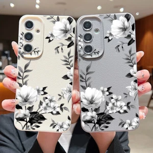 Funda Para Samsung Galaxy S25 S24 FE S23 Ultra S22 S21 Plus Silicona Flores Cubierta - Imagen 1 de 19