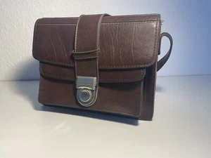 Vintage Kamertasche Leder braun Ledertasche zum Umhängen vintage Camera Bag - Bild 1 von 12