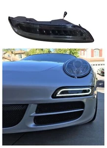 Indicador de luces antiniebla LED intermitentes delanteras negras ahumadas para Porsche 911 997 991 - Imagen 1 de 3