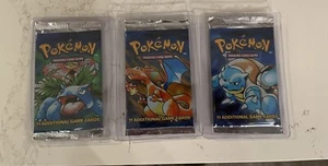 EMPTY Pokémon Base Set Full Pack Art - Picture 1 of 4