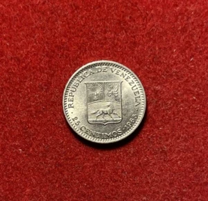 Venezuela 1965 25 Centimos Nickel Coin Y#40 T4405 - Picture 1 of 2
