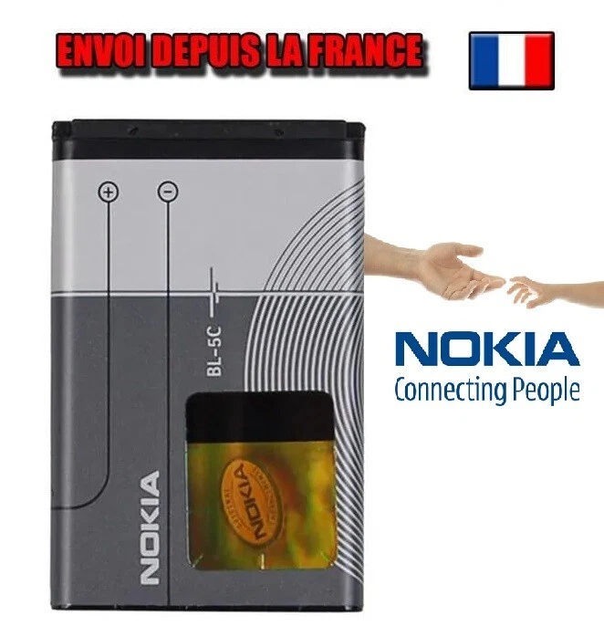 Original Nokia Batterie BL-5C pour 100/101/113/222/1100/1101/1110/1110i/1112 - Bild 1 von 1