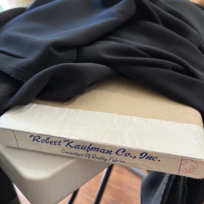 ROBERT KAUFMAN VINTAGE FABRIC 1 YD X 44/45 SATIN BACK CREPE NEW BOLT - Image 1 of 4