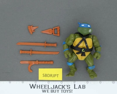 Boneco vintage Leonardo SOFT HEAD Teenage Mutant Ninja Turtles 1988 Playmates - Imagem 1 de 2