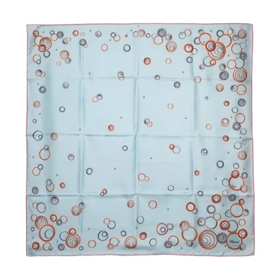 Chopard Happy Spirit Azul Cielo Orgánico Seda Sarga Mujer Bufanda 95002-0683 - Imagen 1 de 2