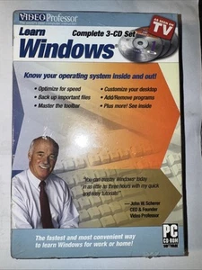 Video Professor Learn Windows (Sealed 3 CD-Rom Set) - Picture 1 of 2