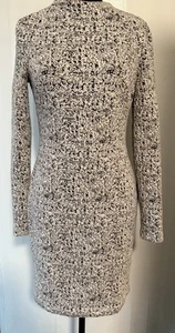 Donna Karan Women's Textured Long-Sleeve Dress Size 2 Back Zip - Picture 1 of 9