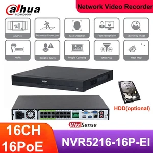 Videoregistratore Dahua 4K 32MP NVR5216-16P-EI Ai 16CH 16POE WizSense NVR - Foto 1 di 12